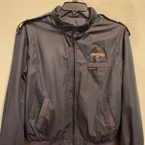 VINTAGE MEMBERS ONLY JACKET CHARCOAL GRAY SZ 44